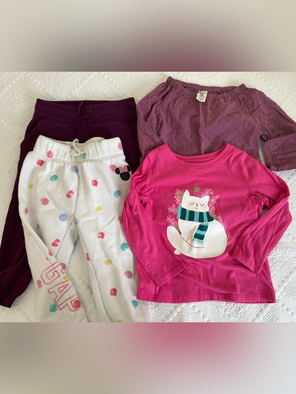 Kids Long Sleeve shirts and sweat pants bundle